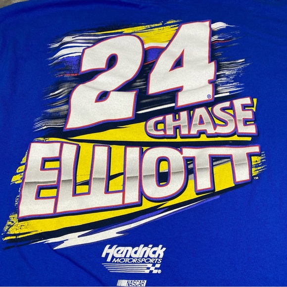 NASCAR Chase Elliott Graphic T Shirt Men’s XL Blue Short Sleeve Racing NAPA #24 - Picture 6 of 9